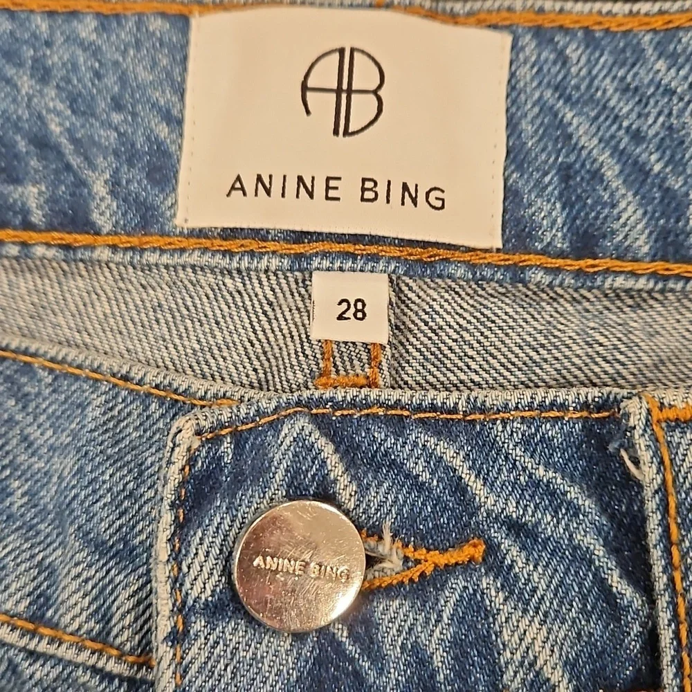 ๐ANINE BING๐ Knox Jean ~ Mineral Blue 28 NWT - Picture 14 of 16
